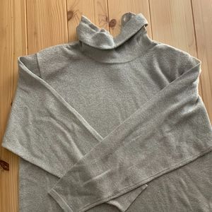 Talbots Grey Metallic Turtleneck